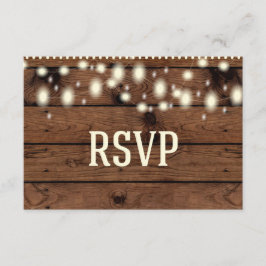 Rustieke RSVP-kaart, bruiloft RSVP-Kaart RSVP Kaartje
