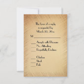 Rustieke RSVP met menu keuze (Voorkant)