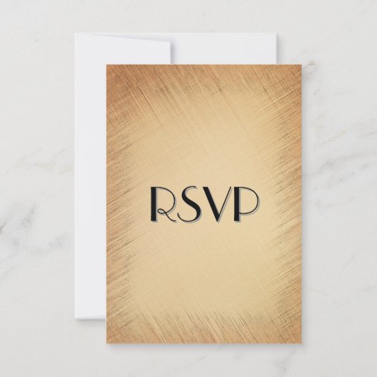 Rustieke RSVP met menu keuze (Achterkant)