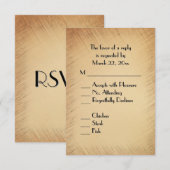 Rustieke RSVP met menu keuze (Voorkant / Achterkant)
