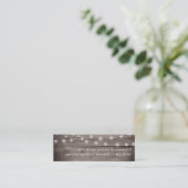 Rustieke RSVP Trouwwebsite | Mini Kaarten Visitekaartje (Staand voorkant)