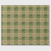 Rustieke ruit cadeaupapier (Vlak)