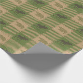Rustieke ruit cadeaupapier (Hoek)