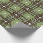 Rustieke ruit cadeaupapier (Hoek)