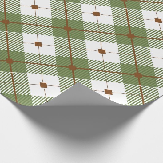 Rustieke ruit cadeaupapier (Hoek)