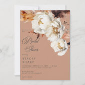 Rustieke Rust & Cream Herfst Bloemen & Bladeren Do Kaart (Voorkant)