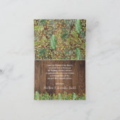 Rustieke Safari Baby shower Dank u gevouwen Kaart (Binnen)