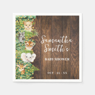 Rustieke Safari Baby shower Party Decor Servet