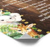 Rustieke Safari Late Night Luiers Douche Game Poster (Hoek)