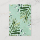 Rustieke Safari Oerwoud Dieren Baby Luier Raffle Informatiekaartje (Achterkant)