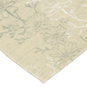 Rustieke Sage Green Daisies op beige achtergrond Tafelkleed (Gekanteld)