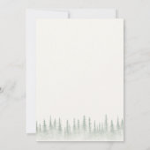 Rustieke Sage Green Mountain bruiloft Kaart (Achterkant)