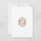 Rustieke Sage Groene Blush Bloemen Bruiloft Save The Date (Achterkant)