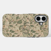 Rustieke Salie Bloem Bladeren Patroon Case-Mate iPhone Case (Achterkant (horizontaal))