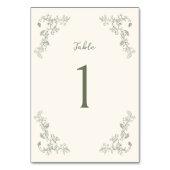 Rustieke salie Bloemen Lijst bruiloft Kaart (Voorkant)