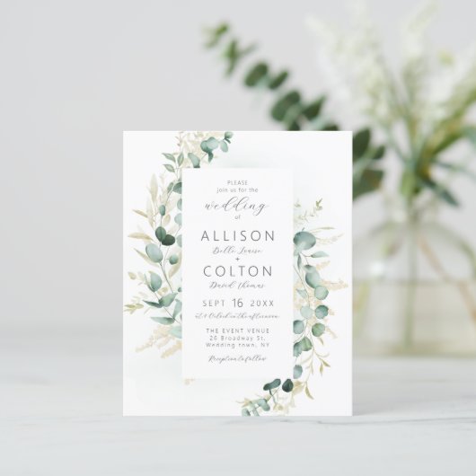 Rustieke salie groen boho alles in een bruiloft (Staand voorkant)