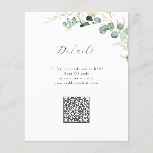 Rustieke salie groen boho alles in een bruiloft (Achterkant)