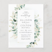 Rustieke salie groen boho alles in een bruiloft (Voorkant)