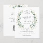 Rustieke salie groen boho alles in een bruiloft (Voorkant / Achterkant)