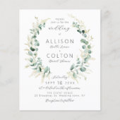 Rustieke salie groen boho alles in een bruiloft (Voorkant)