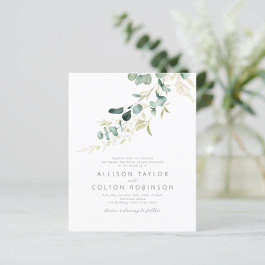 Rustieke salie groen budget alles in één bruiloft (Staand voorkant)