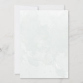 Rustieke Salie Groene Eucalyptus Waterverf Bruilof Kaart (Achterkant)