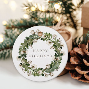 Rustieke salie Kerst katoenen krans ronde Kerst de Bedankjes Labels