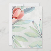 Rustieke Salie Perzik Succulent Boho Vrijgezellenf Kaart (Achterkant)