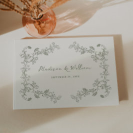 Rustieke Salie Vintage Bloemrijke Frame Huwelijk Gastenboek