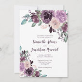 Rustieke Sangria bloemenbruiloft | Kaart (Voorkant)