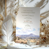 Rustieke Santa Fe, New Mexico bruiloft Kaart