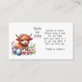 Rustieke Schattigee Baby Highland Koe Baby Enclosu Informatiekaartje (Voorkant)