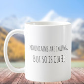 Rustieke Schattigee Bergen Noem Pun Jokes Grappige Koffiemok