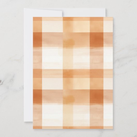 Rustieke Schattigee Bow Little Pumpkin Baby shower Kaart (Achterkant)