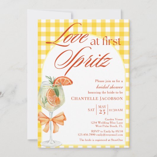 Rustieke Schattigee liefde op het eerste Spritz Vr Kaart (Voorkant)