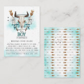 Rustieke schedel en pijlen | Het is een jongen | Informatiekaartje (Voorkant / Achterkant)