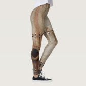 Rustieke scheepswrak metalen klinknagels textuur leggings (Rechts)