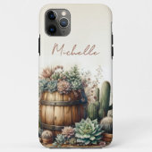 Rustieke schikking van vetplanten en cactussen Case-Mate iPhone case (Achterkant)
