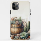 Rustieke schikking van vetplanten en cactussen Case-Mate iPhone case (Achterkant)