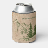 Rustieke Schilderachtig bergketen bruiloft Koelbox Blikjeskoeler (Blikje Achterkant)
