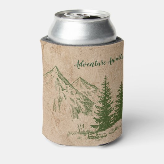 Rustieke Schilderachtig bergketen bruiloft Koelbox Blikjeskoeler (Blikje Achterkant)