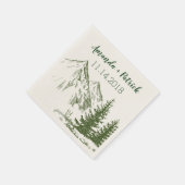 Rustieke Schilderachtig Mountain bruiloft receptie Servetten (Hoek)