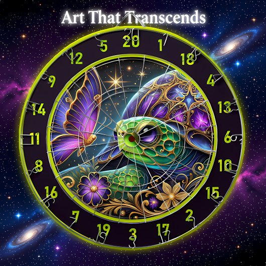 Rustieke schildpad en vlinder kosmische kunst dartbord