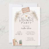 rustieke school leraar pensioen partij foto kaart (Voorkant)