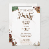 rustieke school leraar pensioen partij Sjabloon Kaart (Voorkant / Achterkant)