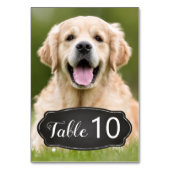 Rustieke schoolbord moderne foto bruiloft kaart (Achterkant)