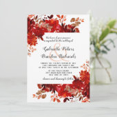 Rustieke schoonheid bloemenvierkant ingelijst brui kaart (Staand voorkant)