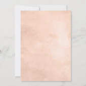 Rustieke Schoonheid Bloemige Boho Chic Bruids Brun Kaart (Achterkant)