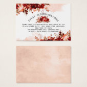 Rustieke schoonheid bruiloft accommodaties invoege visitekaartje (Voorkant /achterkant)