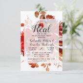 Rustieke schoonheid Dit is net een echt verlovings Kaart (Staand voorkant)
